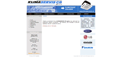 Desktop Screenshot of klimaserviscb.cz
