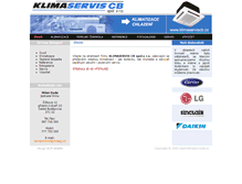 Tablet Screenshot of klimaserviscb.cz